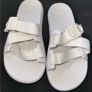 Chaco Women's White Slide Sandals Size 9